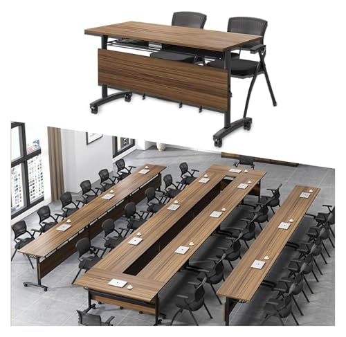 CSYQPDMBDL Besprechungstisch klappbar, Mobiler Schulungstisch mit Rollen, zusammenklappbarer Konferenz-Schulungstisch for das Büro(4pack,61 * 21.6 * 29.5) von CSYQPDMBDL