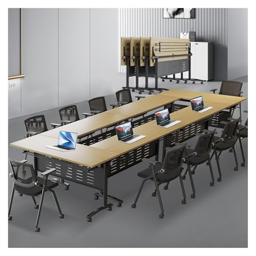 CSYQPDMBDL Besprechungstisch klappbar, Platzsparender rechteckiger Büro-Besprechungstisch for den Büro-Schulungs-Klassenzimmer-Konferenzraumtisch(4pack,63in) von CSYQPDMBDL