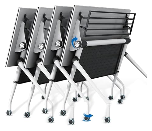 CSYQPDMBDL Besprechungstisch klappbar, Seminar-Besprechungstisch, Schulungsraumtisch for das Klassenzimmerbüro(4PCS) von CSYQPDMBDL