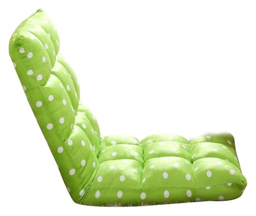 CSYQPDMBDL Bodenstuhl Faltbar, Bodenstuhl mit Verstellbarer, 5 Gänge verstellbares Lazy Sofa Abnehmbarer und waschbarer Faltbarer Bodenstuhl(Speckled Green) von CSYQPDMBDL