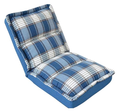 CSYQPDMBDL Bodenstuhl Faltbar, Bodenstuhl mit Verstellbarer, 5-Gang-Einstellung Faltbarer, leicht zu entfernender und zu waschender Lesesessel for Schlafzimmer, Balkon, Rückenlehne von CSYQPDMBDL