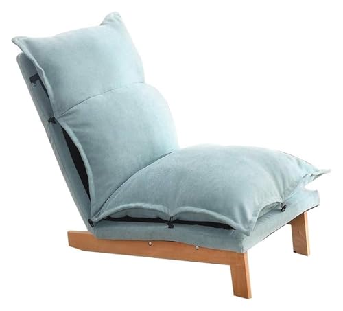 CSYQPDMBDL Bodenstuhl Faltbar, Bodenstuhl mit Verstellbarer, 5-Gang-Rückenlehnenverstellung Kleines Apartment Schlafzimmer Bodensofa(Mint Green) von CSYQPDMBDL