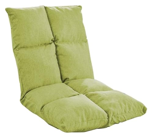 CSYQPDMBDL Bodenstuhl Faltbar, Bodenstuhl mit Verstellbarer, Abnehmbarer und waschbarer Klappbodenstuhl for Schlafzimmer-Erkerfenster(Green) von CSYQPDMBDL