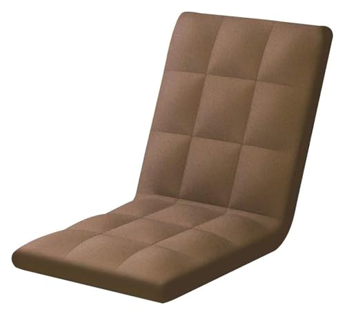 CSYQPDMBDL Bodenstuhl Faltbar, Bodenstuhl mit Verstellbarer, Anpassung Lazy Sofa Abnehmbare Und Waschbare Bucht for Wohnheim Zimmer Balkon(Brown) von CSYQPDMBDL