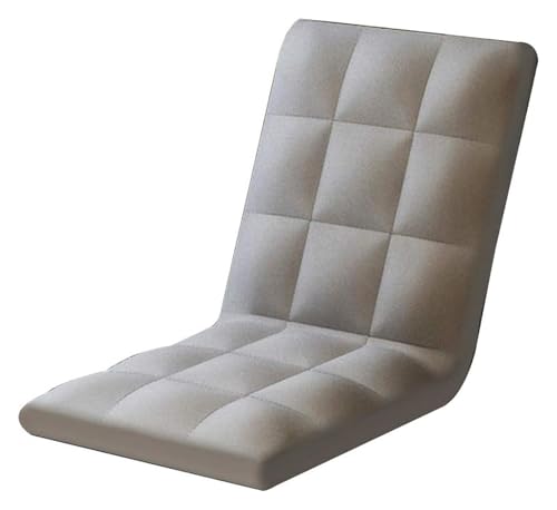 CSYQPDMBDL Bodenstuhl Faltbar, Bodenstuhl mit Verstellbarer, Anpassung Lazy Sofa Abnehmbare Und Waschbare Bucht for Wohnheim Zimmer Balkon(Grey) von CSYQPDMBDL