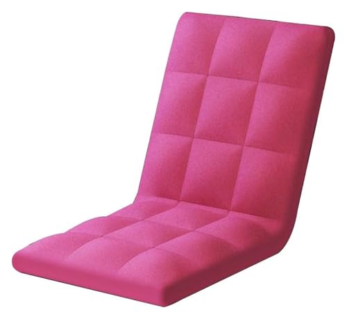 CSYQPDMBDL Bodenstuhl Faltbar, Bodenstuhl mit Verstellbarer, Anpassung Lazy Sofa Abnehmbare Und Waschbare Bucht for Wohnheim Zimmer Balkon(Light red) von CSYQPDMBDL