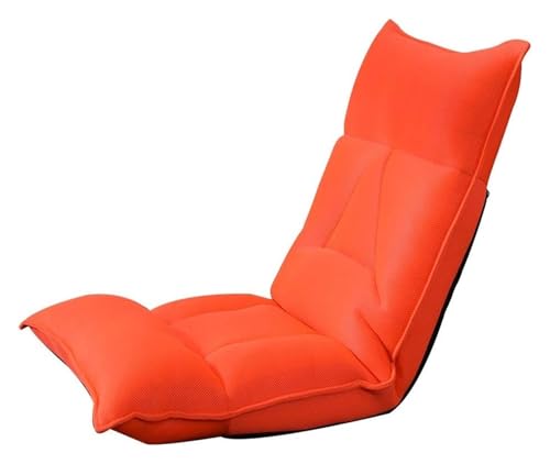 CSYQPDMBDL Bodenstuhl Faltbar, Bodenstuhl mit Verstellbarer, Computerstuhl mit 6 Geschwindigkeitsstufen und abnehmbarem und waschbarem Einzelbett for das Schlafzimmer mit Balkon(Red) von CSYQPDMBDL