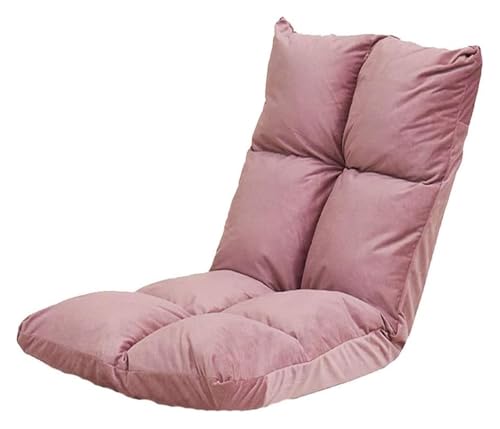 CSYQPDMBDL Bodenstuhl Faltbar, Bodenstuhl mit Verstellbarer, Mit Rückenlehne Computerstuhl auf Einzelbett 6-Positionen-Einstellung for Erkerfenster Balkon(Red) von CSYQPDMBDL