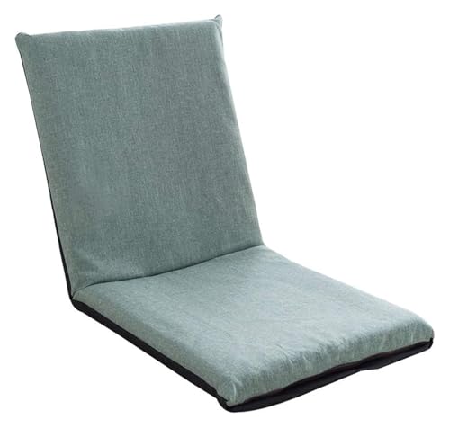 CSYQPDMBDL Bodenstuhl Faltbar, Bodenstuhl mit Verstellbarer, Multidirektionaler Verstell-Meditationsstuhl for Schlafzimmer und Wohnzimmer(Green) von CSYQPDMBDL