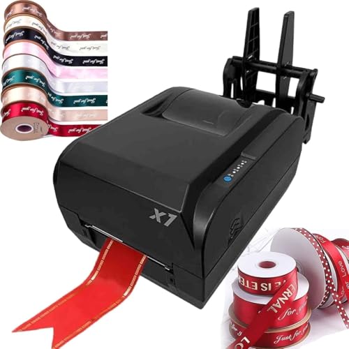 CSYQPDMBDL Digitale Satinband-Druckmaschine, Digitaler Farbbanddrucker mit Farbbandhalter, for Verpacken, 25–108mm/12–50mm/12–20mm Breite, Geschwindigkeit 150mm/Sek. von CSYQPDMBDL
