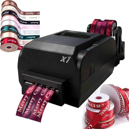 CSYQPDMBDL Digitale Satinband-Druckmaschine, Digitaler Farbbanddrucker mit Farbbandhalter, for Verpacken, 25–108mm/12–50mm/12–20mm Breite, Geschwindigkeit 150mm/Sek. von CSYQPDMBDL