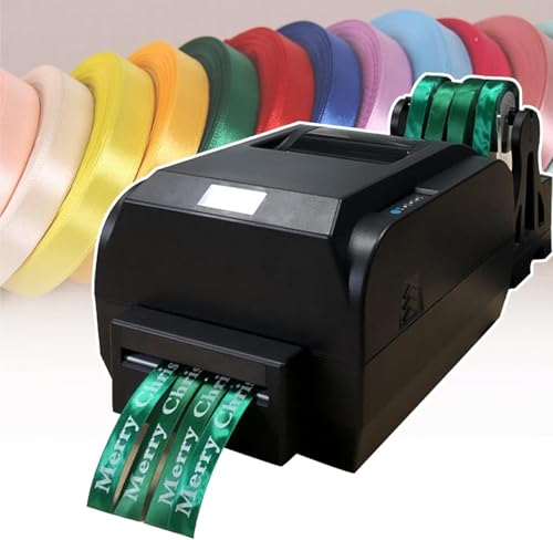 CSYQPDMBDL Digitale Satinband-Druckmaschine, Druckbreite und -Dicke einstellbar, Satinbanddrucker for den Druck von Warnungen/Bildern/Logos im Band von CSYQPDMBDL