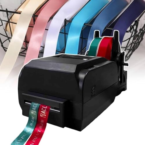 CSYQPDMBDL Digitale Satinband-Druckmaschine, Satinbanddrucker, digitaler Banddrucker mit Bandhalter, for Verpacken, Geschwindigkeit 150 mm/s(DoubleRow) von CSYQPDMBDL