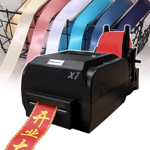 CSYQPDMBDL Digitale Satinband-Druckmaschine, Satinbanddrucker, digitaler Banddrucker mit Bandhalter, for Verpacken, Geschwindigkeit 150 mm/s(SingleRow) von CSYQPDMBDL