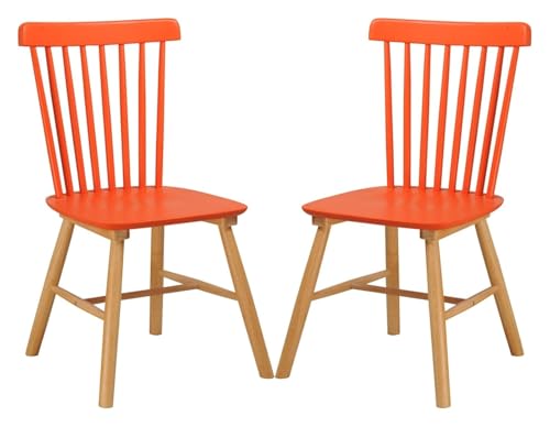 CSYQPDMBDL Esszimmerstühle, Esszimmerstuhl, Esszimmerstühle 2er-Set for Küche und Esszimmer, Terrasse(Red) von CSYQPDMBDL