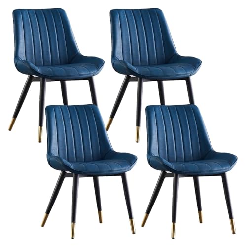 CSYQPDMBDL Esszimmerstühle, Esszimmerstuhl, Esszimmerstühle 4er-Set mit hoher Rückenlehne und Metallbeinen for Küche, Wohnzimmer(D) von CSYQPDMBDL