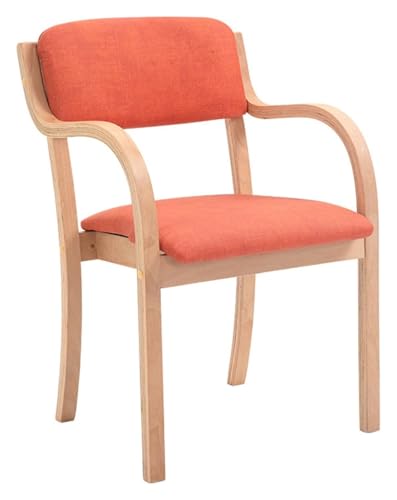 CSYQPDMBDL Esszimmerstühle, Esszimmerstuhl, Esszimmerstuhl mit Massivholzbeinen for Esszimmer, Wohnzimmer, Schlafzimmer, Küche(Orange) von CSYQPDMBDL