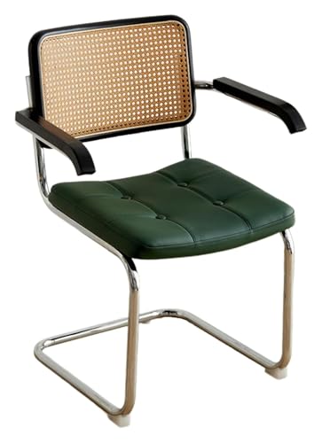 CSYQPDMBDL Esszimmerstühle, Esszimmerstuhl, Küchenstuhl mit Rückenlehne und Handlauf for Wohnzimmer/Schlafzimmer/Esszimmer/Innenhof(Green) von CSYQPDMBDL