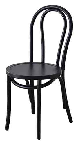 CSYQPDMBDL Esszimmerstühle, Esszimmerstuhl, Vintage Massivholz Rattanstuhl mit Rückenlehne und Holzbein, armloser Stuhl for Wohnzimmer, Schlafzimmer, Büro(A,Wooden seat) von CSYQPDMBDL
