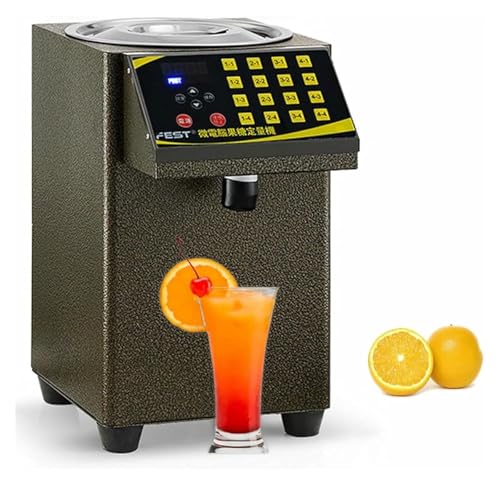 CSYQPDMBDL Fruktose Dosiermaschine, Fructose-Dosiermaschine, Automatischer Sirupspender | 8,5 L Fruktosemaschine, Edelstahl(Gold) von CSYQPDMBDL