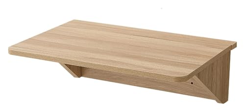 CSYQPDMBDL Klapptisch, klappbarer Wandtisch, klappbarer Wandschreibtisch für kleine Räume, Schwebender Schreibtisch, Werkbank, Studiertisch, Esstisch (Gelb, 60 x 40 cm) von CSYQPDMBDL