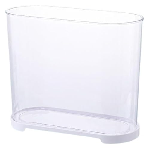 CSYQPDMBDL Kugelaquarium, Goldfischglas, Fischschale Desktop-Aquarium HD Transparent Kleines Acryl-Aquarium(White,32cm*14.4cm*25cm) von CSYQPDMBDL