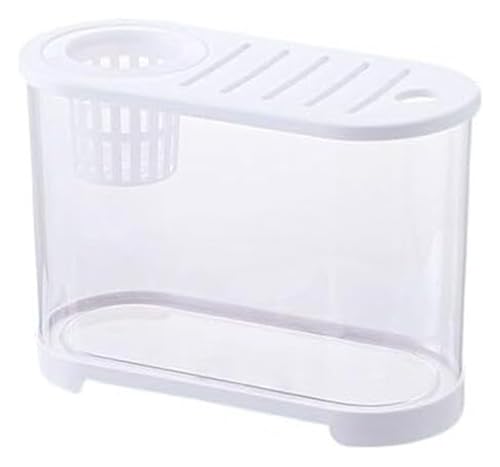 CSYQPDMBDL Kugelaquarium, Goldfischglas, Fischschale Desktop-Aquarium mit atmungsaktivem Multifunktionsdeckel Kleine Fischzuchttanks(32cm*14.4cm*16cm) von CSYQPDMBDL
