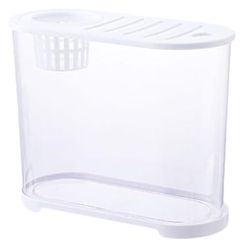 CSYQPDMBDL Kugelaquarium, Goldfischglas, Fischschale Desktop-Aquarium mit atmungsaktivem Multifunktionsdeckel Kleine Fischzuchttanks(32cm*14.4cm*25cm) von CSYQPDMBDL