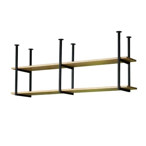 CSYQPDMBDL Schwebende Regale, 2-lagige Deckenregalhalterungen, Bar Restaurant Deko Wandhalterung, (60 x 30 x 60 cm (24 x 12 x 24 Zoll) von CSYQPDMBDL