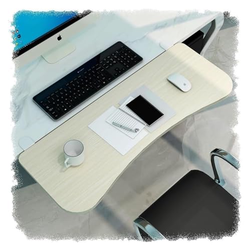 CSYQPDMBDL Tastaturablage, Tastaturschublade, Klemmbare Schreibtischverlängerung, Tischmontierte Computertastatur-Armlehne, for Stehpulte(Maple,22"(55cm)) von CSYQPDMBDL