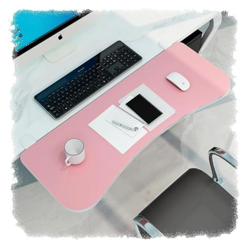 CSYQPDMBDL Tastaturablage, Tastaturschublade, Klemmbare Schreibtischverlängerung, Tischmontierte Computertastatur-Armlehne, for Stehpulte(Pink,22"(55cm)) von CSYQPDMBDL