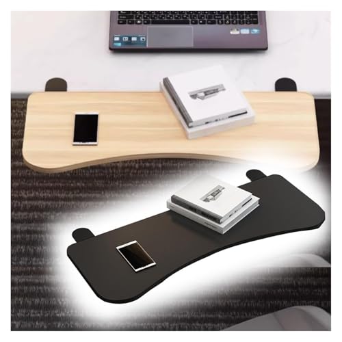 CSYQPDMBDL Tastaturablage, Tastaturschublade, Schreibtisch-Verlängerungstablett, Computer-Armlehnenablage, Ellenbogenstütze mit C-Klemme(Black,20x10in(52x25cm)) von CSYQPDMBDL