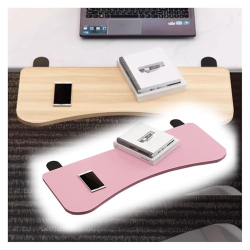 CSYQPDMBDL Tastaturablage, Tastaturschublade, Schreibtisch-Verlängerungstablett, Computer-Armlehnenablage, Ellenbogenstütze mit C-Klemme(Pink,20x10in(52x25cm)) von CSYQPDMBDL