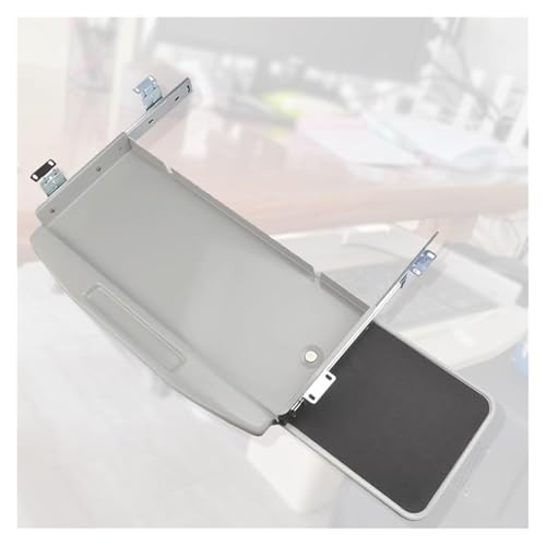 CSYQPDMBDL Tastaturablage, Tastaturschublade, Slides Keyboard Tray - Ausziehbare Tastaturschublade for Computer unter dem Schreibtisch(Grey) von CSYQPDMBDL