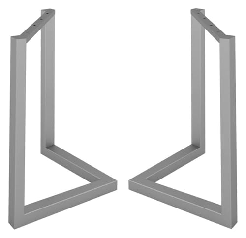 CSYQPDMBDL Tischbeine, Tischkufen, Tischbeine Ersatz Hochleistungs-Vierkantrohr-Schreibtischbeine Möbelbeine for Couchtisch, Esstisch(Silver,60 * 68cm) von CSYQPDMBDL