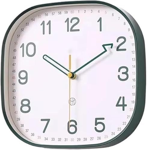 CSYQPDMBDL Vintage Wanduhr, küchenuhr, Kreative Wanduhr zur Wandmontage im Wohnbereich, geeignet for Wohnzimmer, Arbeitszimmer, Schlafzimmer und Büro(Green,30cm) von CSYQPDMBDL