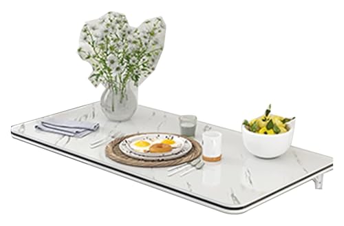 CSYQPDMBDL Wandklapptisch, Klapptisch, robuster Klapptisch, klappbarer Wandtisch, faltbar, Werkbank (Weiß, 70 x 30 cm) von CSYQPDMBDL