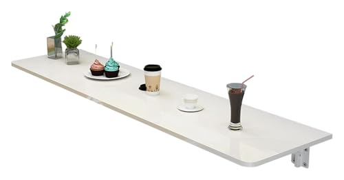 CSYQPDMBDL Wandklapptisch, klappbarer Wandtisch, faltbare Werkbank, Wandwerkbank mit Massivholzplatte, Ergänzung zu Hangar/Home Office / Waschküche (100 x 40 cm (39,4 x 15,7 in) von CSYQPDMBDL