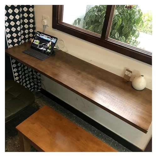 CSYQPDMBDL Wandklapptisch, klappbarer Wandtisch, klappbarer Wandschreibtisch aus modernem Holz Schrank Faltbarer Schreibtisch Schwebender Schreibtisch (120 x 30 cm) von CSYQPDMBDL