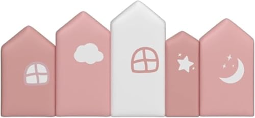 CSYQPDMBDL Wandpaneele Gepolstert, 3D-Wandpaneele for Abziehen und Aufkleben, Antikollisions-Wandpolsterung, gepolsterte Wandpaneele for Abziehen und Aufkleben(Light red,120x60cm) von CSYQPDMBDL