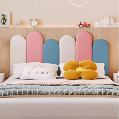 CSYQPDMBDL Wandpaneele Gepolstert, Abziehbare und aufklebbare Kopfteil-Wandplatte, kollisionssichere 3D-Softtasche, Wandaufkleber for Schlafzimmer(A,200x50cm) von CSYQPDMBDL