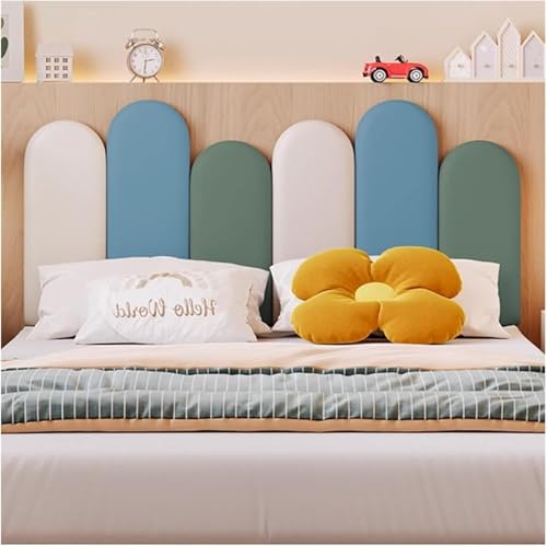 CSYQPDMBDL Wandpaneele Gepolstert, Abziehbare und aufklebbare Kopfteil-Wandplatte, kollisionssichere 3D-Softtasche, Wandaufkleber for Schlafzimmer(B,200x50cm) von CSYQPDMBDL
