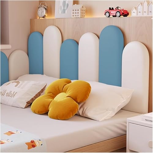 CSYQPDMBDL Wandpaneele Gepolstert, Abziehbare und aufklebbare Kopfteil-Wandplatte, kollisionssichere 3D-Softtasche, Wandaufkleber for Schlafzimmer(C,80x50cm) von CSYQPDMBDL