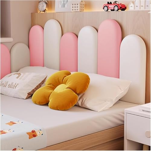 CSYQPDMBDL Wandpaneele Gepolstert, Abziehbare und aufklebbare Kopfteil-Wandplatte, kollisionssichere 3D-Softtasche, Wandaufkleber for Schlafzimmer(D,80x50cm) von CSYQPDMBDL