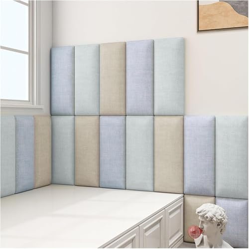 CSYQPDMBDL Wandpaneele Gepolstert, Abziehbare und klebende Kopfteil-Wandplatte, 3D-Softbag-Wandplatten, selbstklebendes Schlafzimmer-Wandkissen(B,160x50cm) von CSYQPDMBDL