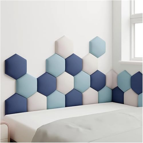 CSYQPDMBDL Wandpaneele Gepolstert, Abziehbares und aufklebbares Kopfteil-Wandpaneel, kollisionssicherer gepolsterter Wandaufkleber for das Schlafzimmer(A,L-150cm) von CSYQPDMBDL