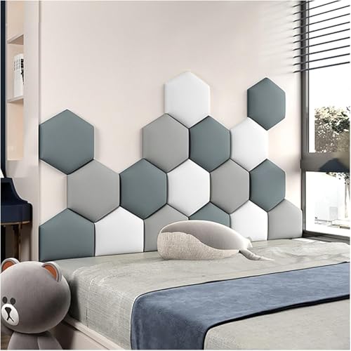 CSYQPDMBDL Wandpaneele Gepolstert, Abziehbares und aufklebbares Kopfteil-Wandpaneel, kollisionssicherer gepolsterter Wandaufkleber for das Schlafzimmer(D,L-180cm) von CSYQPDMBDL