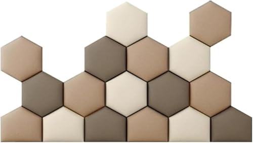 CSYQPDMBDL Wandpaneele Gepolstert, Abziehen und Aufkleben der Kopfteil-Wandplatte, Wandmontiertes gepolstertes Schallschutzpanel, Wandaufkleber for Schlafzimmer(F,L-180cm) von CSYQPDMBDL