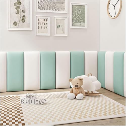 CSYQPDMBDL Wandpaneele Gepolstert, Gepolsterte Wandpaneele, Kopfteil for Abziehen und Aufkleben, weiche Wandpolsterung for Schutz der Zimmerwände(A,120x50cm) von CSYQPDMBDL