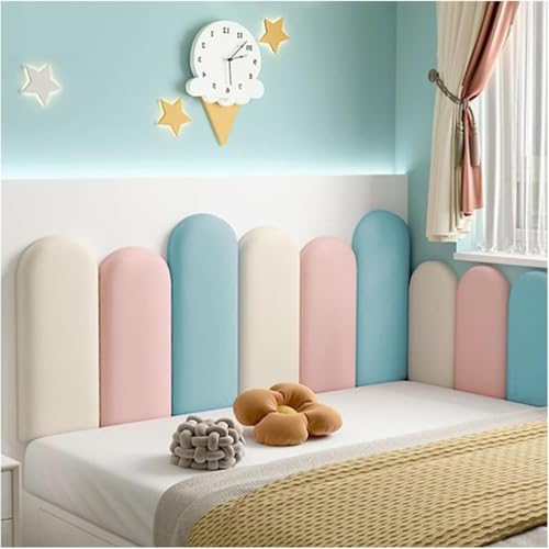 CSYQPDMBDL Wandpaneele Gepolstert, Gepolstertes Kopfteil for Abziehen und Aufkleben, selbstklebendes Wandkissen, Wanddekoration, 3D-Wandaufkleber for Schlafzimmer(B,120x50cm) von CSYQPDMBDL